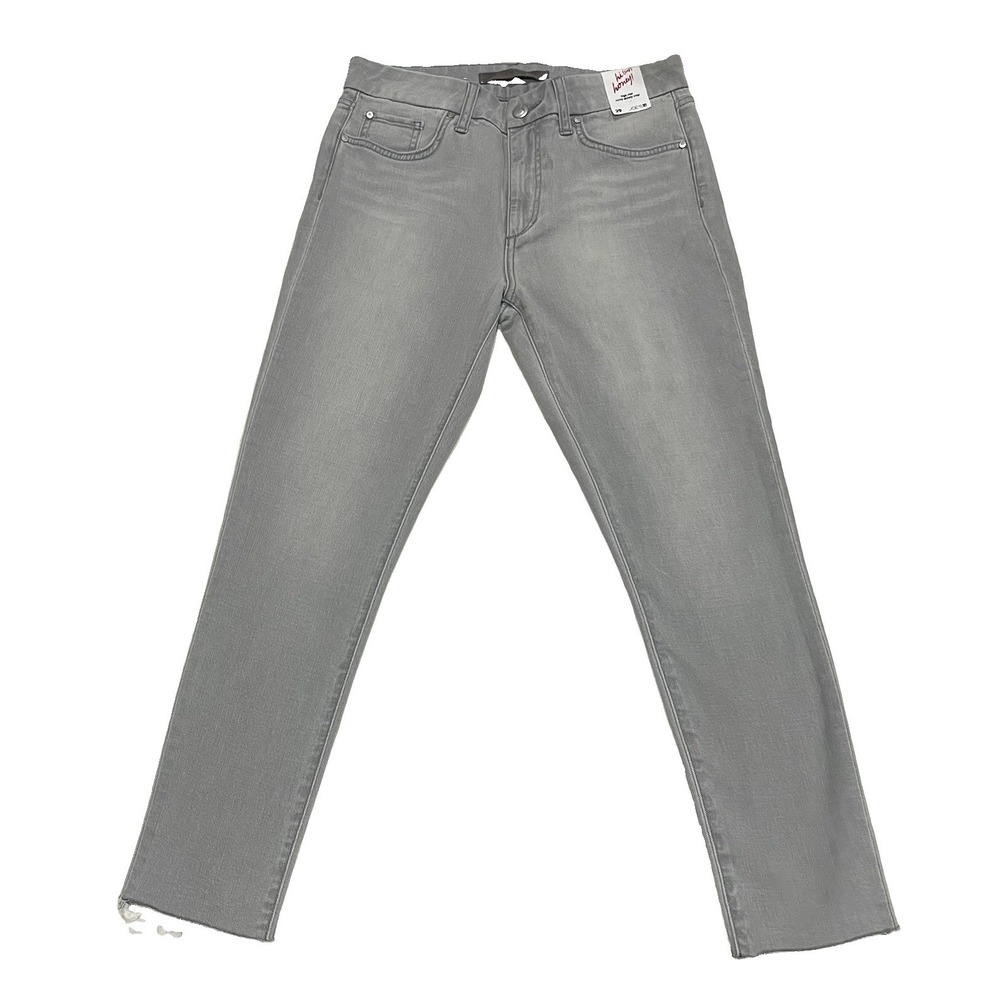 Joe's Jeans Flawless High Rise Honey Medium Wash Grey Raw Hem 29